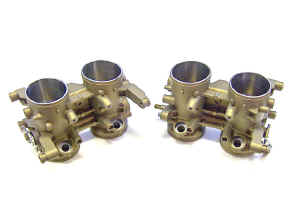 A set of our modified fuel injection throttle bodies c.65.JPG (99588 bytes)